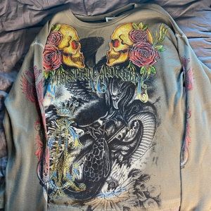 Christian Audigier Men’s L/S Platinum Thermal